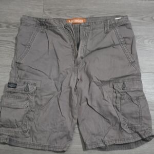 Lee Men's Gray Cargo Shorts